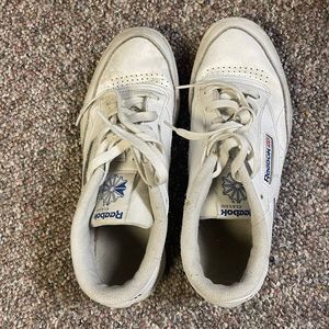 Reebok club c white sneakers